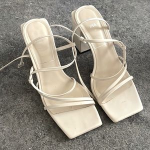 SOLD….Zara Nude Chunky Heel